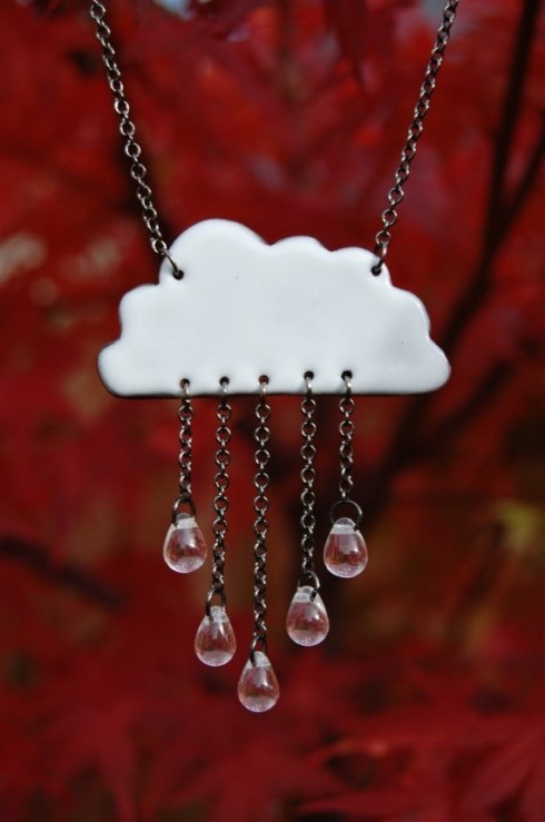 Rain Cloud Necklace