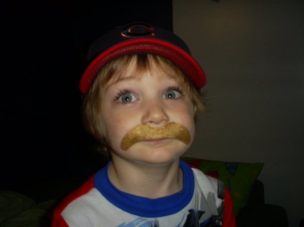Kid With Mustache