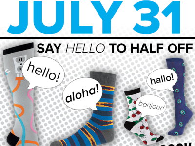 Say Hello To Half Off Sale End July Sock It To Me