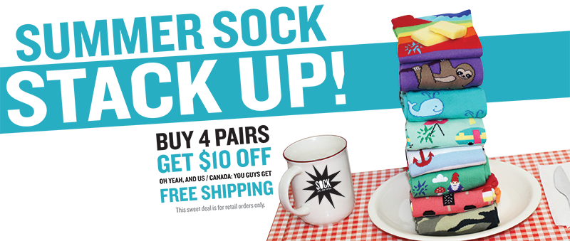 Summer Sock Stack Up Sock It To Me Sale Promo