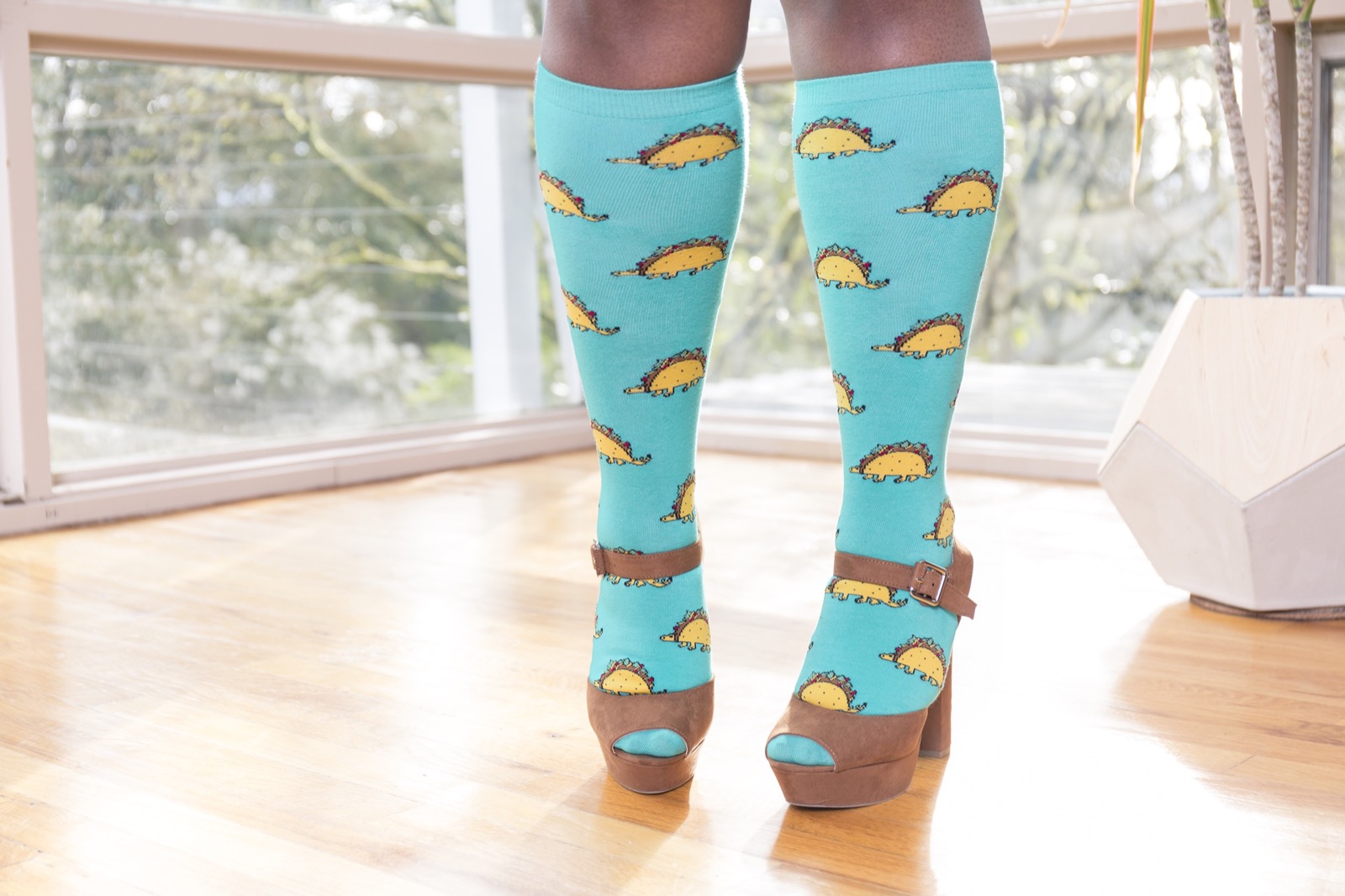 STRETCH-IT™ Tacosaurus Knee High Socks for Men and Women S0033