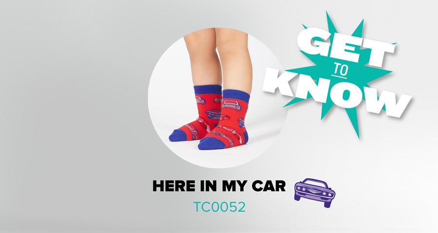 Get to Know Here in My Car Toddler Socks