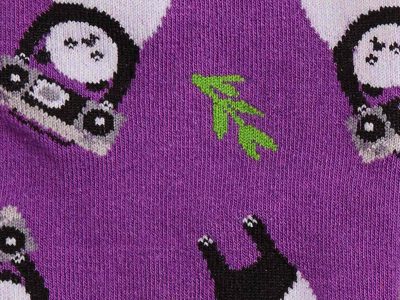 Panda Anything Sock Detail
