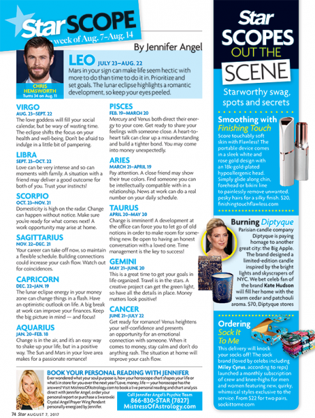 Star Magazine's Star Scopes Out the Scene