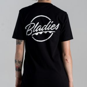 Bladies T-shirt close-up.