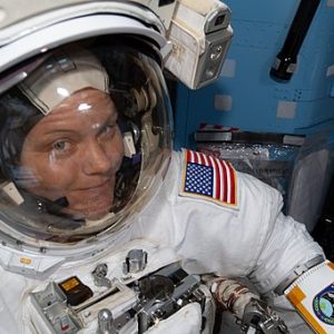 Iss Eva B Anne Mcclain Suited Up Inside The Quest Airlock