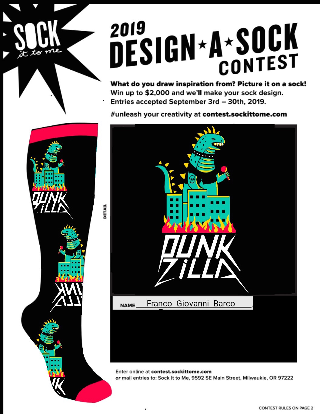 Punkzilla coming to a sock (and city) near you