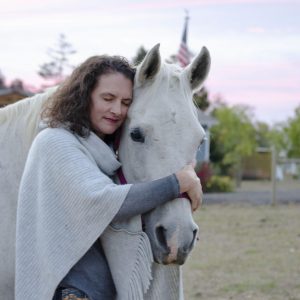 Amber Varner of Forward Stride works with a horse