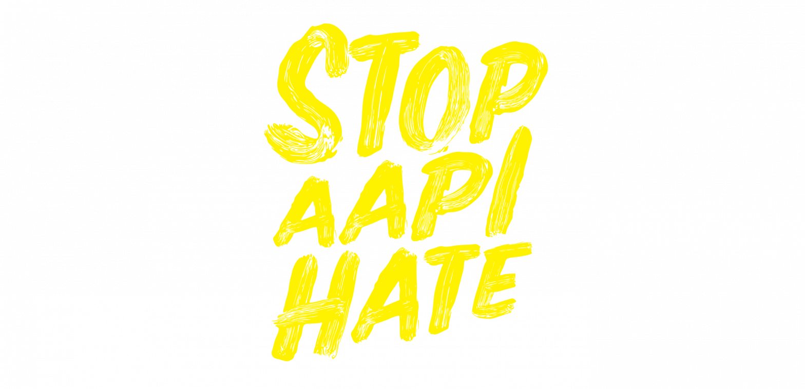 Stop AAPI Hate logo in yellow