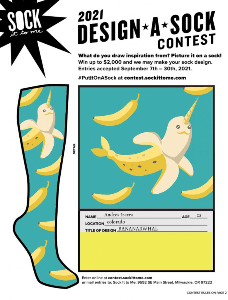 Bananarwhal first place design