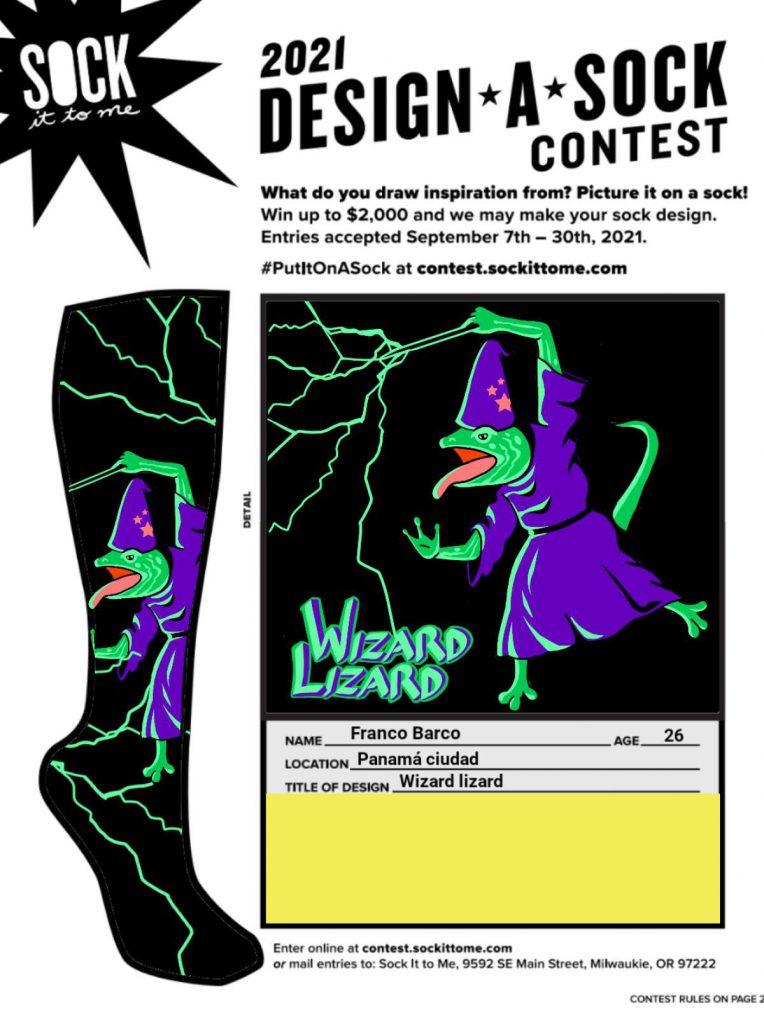 Wizard Lizard 2nd place design