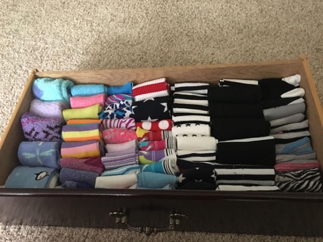 How to organize your sock draw. How to fold your socks. how-to-fold-socks